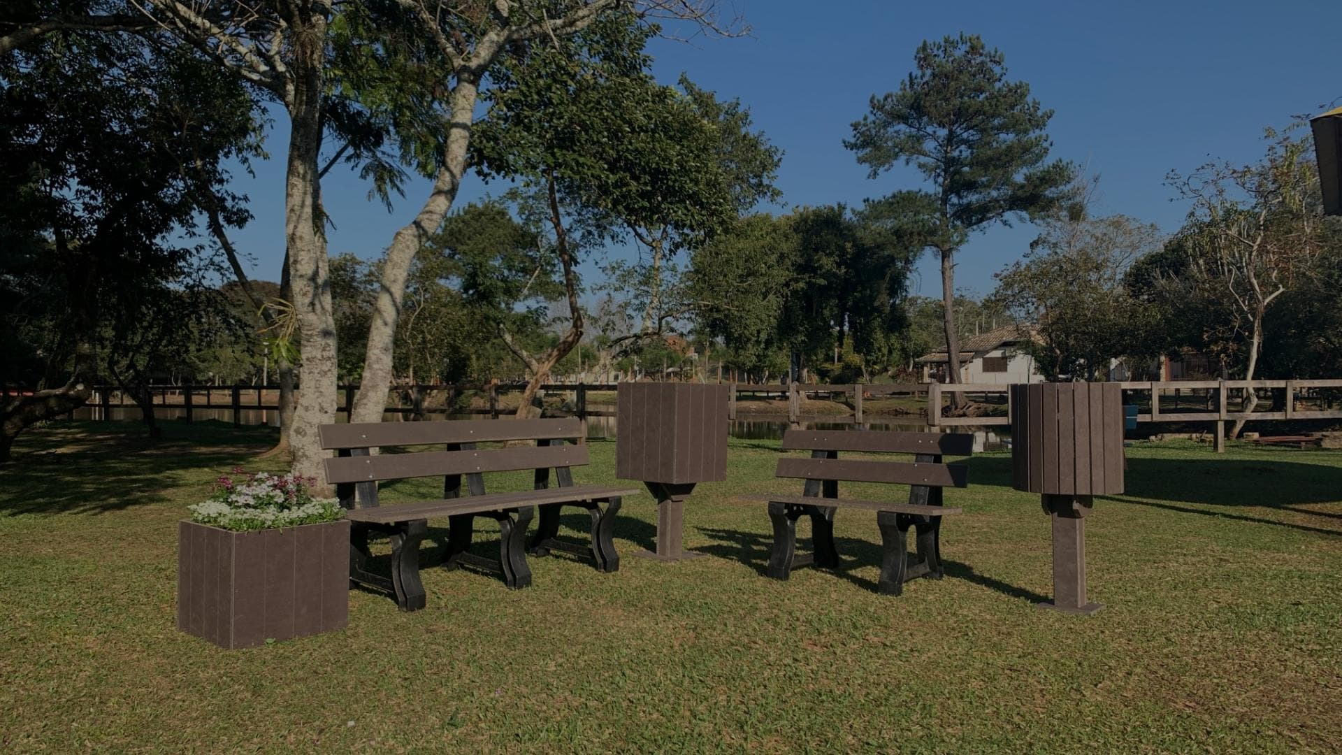 Deck de madeira plástica