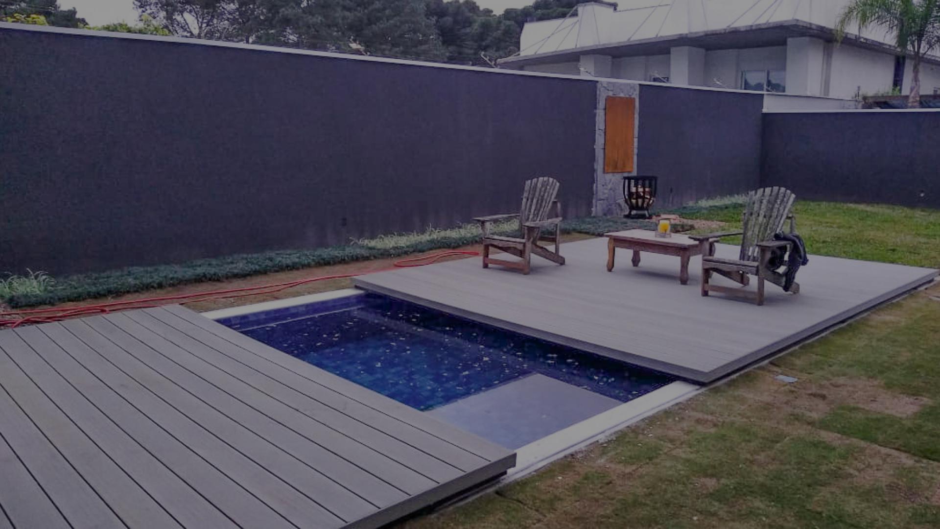 Deck de madeira plástica