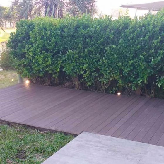 Deck jardim madeira plástica marrom rs