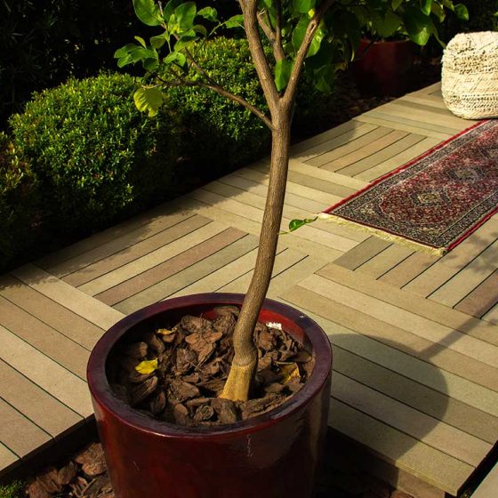 Jardim deck modular madeira plástica rs